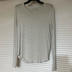 So Striped Long Sleeve Top
